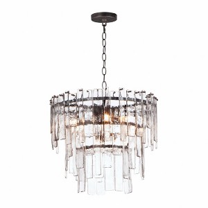 Maxim Lighting Warren 9 - Light Pendant in  Dark Bronze - 1 of 3