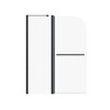 APRILSOUL Frameless Matte Black Pivot Shower Door for Bathtub with Tempered Glass, 90° In/Out Swing, Leak-Proof, Easy Install - 2 of 4
