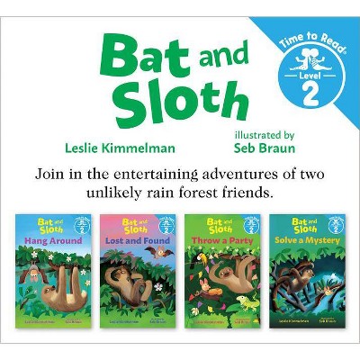 Bat and Sloth Set #1 (Bat and Sloth: Time to Read, Level 2) - by  Leslie Kimmelman (Mixed Media Product)