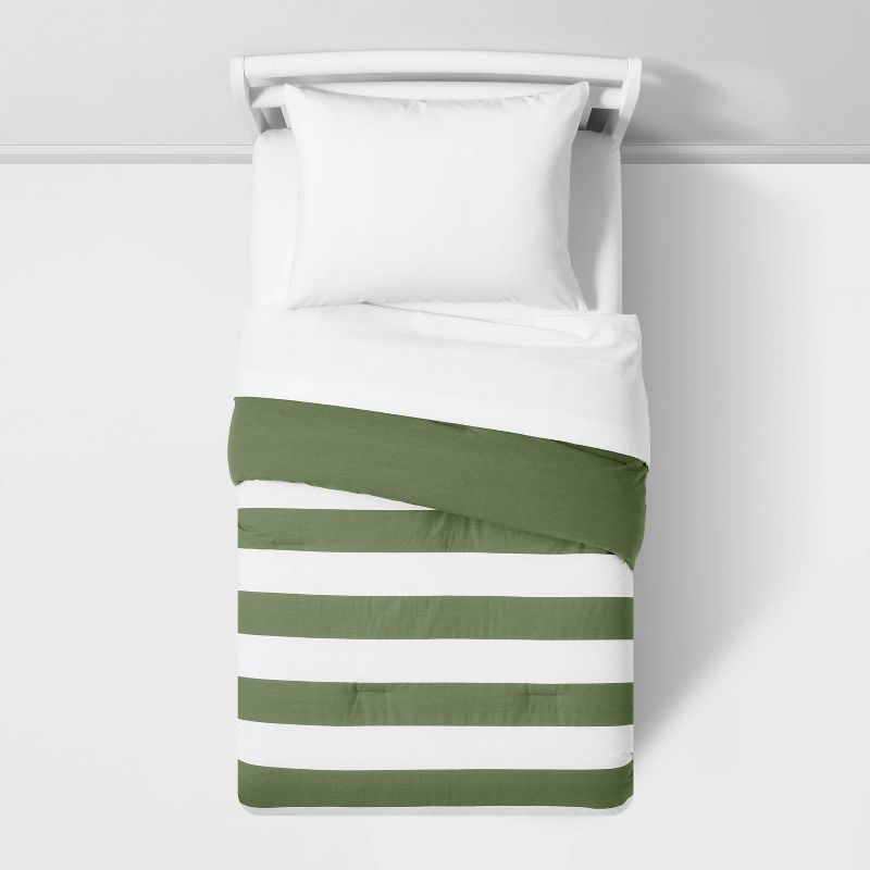 Rugby Striped Kids' Comforter Set - Pillowfort™, 4 of 10