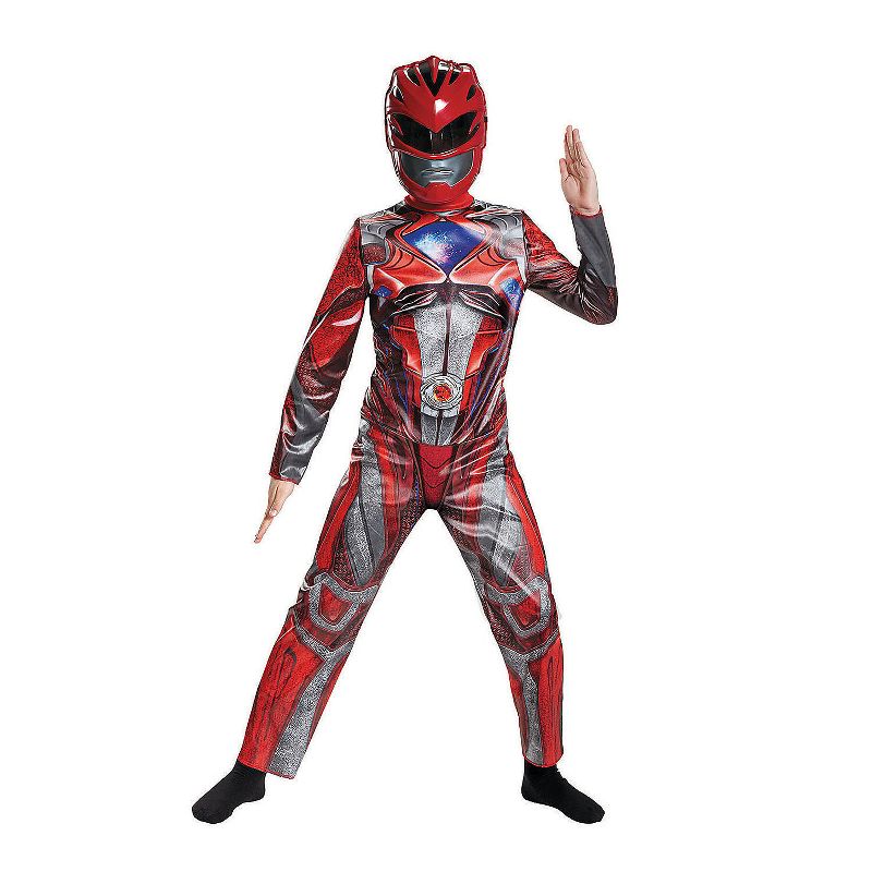 Boys' Red Ranger Movie Classic Costume, 1 of 2