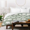 Deny Designs Kids' Little Arrow Design Co Elephants Marching Duvet Cover Bedding Set - 3 of 3