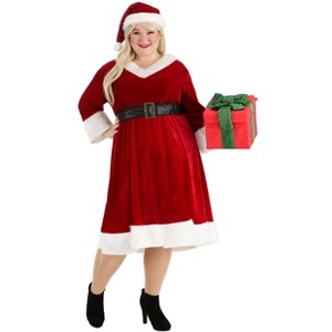 HalloweenCostumes.com Women's Plus Size Santa Claus Sweetie Costume - 1 of 4