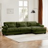 TiramisuBest Super Comfort Oversized Modular Velvet Sectional Sofa Couch with Movable Ottoman,Convertible L Shaped Couch for Living Room - 2 of 4