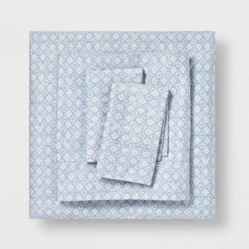 400 Thread Count Printed Performance Sheet Set - Threshold™ - image 1 of 4