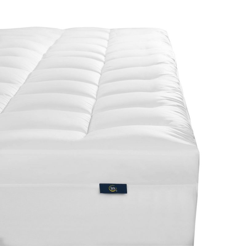 Serta Twin Memory Flex Mattress Topper with 2 In Down Alternative Pillow Top Gusset, 5 of 10