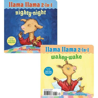 Llama Llama 2-In-1: Wakey-Wake/Nighty-Night - by Anna Dewdney (Board Book)