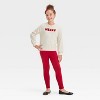 Girls' French Terry Pullover Sweater - Cat & Jack™ - image 4 of 4