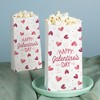 Big Dot of Happiness Happy Galentine’s Day Popcorn Bags with Hearts, Valentine’s Day Favor Treats Free-Standing Individual White Paper Bags - 25 Count - 3 of 4