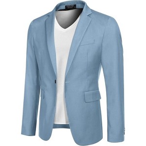 COOFANDY Mens Sport Coat Casual Blazer One Button Business Suit Jacket - 1 of 4