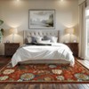 Floral Washable Area Rug: Large Living Room Area Rug - 4 of 4