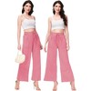 Anna-Kaci Women's High Waist Drawstring Long Pants Relaxed Loose Pants with Pockets - 4 of 4