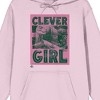 Jurassic Park Clever Girl on Cradle Pink Adult Hoodie - 2 of 3