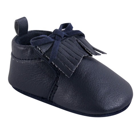 Hudson Baby Infant Unisex Moccasin Shoes, Navy Moccasin : Target