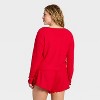 Women's Waffle Long Sleeve Top and Shorts Pajama Set - Wild Fable™ - 2 of 3