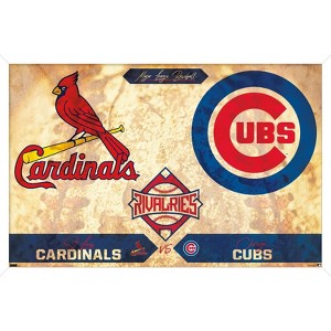 Trends International MLB Rivalries - St. Louis Cardinals vs Chicago Cubs Framed Wall Poster Prints - 1 of 4