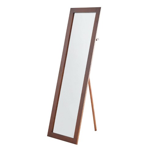 ore international espresso cheval mirror standing wood target