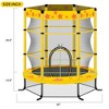 4.5FT Trampoline for Kids, 55 Inch Recreational Trampolines with Safety Enclosure Net, Outdoor Indoor Playground Equipment for Kids Birthday - 4 of 4