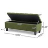 Lycvki Ottoman Storage Bench with Wood Legs - 4 of 4
