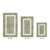 Hotel Bath Rug 100% Premium Cotton Tufted Weave Two Tone Reversible 3 Piece Bathroom Rug Set, Super Soft & Water Absorbent, Machine Washable Bathmat - 2 of 4