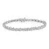 Silver 1.0 Cttw Diamond S-Curve Link Miracle-Set Tennis Bracelet - 4 of 4