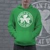 Shenanigan Enthusiast Hoodie Funny St Patricks Day Sweatshirt Cool Green Graphic Novelty Sweatshirt - Crazy Dog Hoodie - 2 of 4