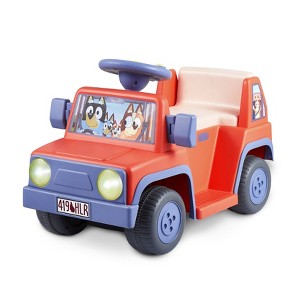 Bluey Ride On Car - Electric Car for Kids with Sound Effects & Music - 1 of 4
