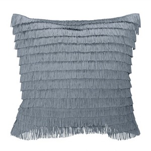 20"x20" Oversize Gatsby Fringe Square Throw Pillow - Edie@Home - 1 of 4