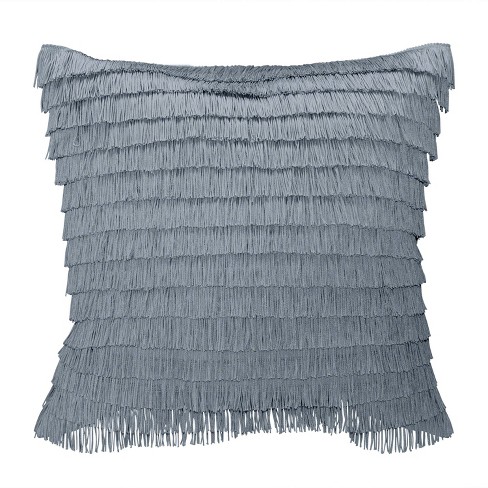 Teal fringe pillow hot sale