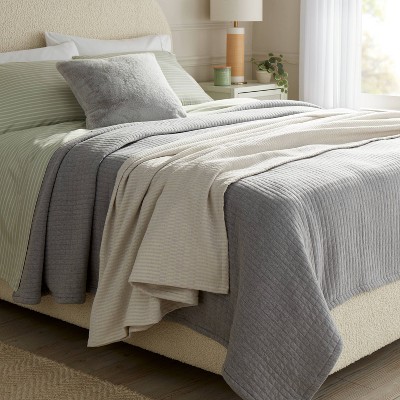 Chenille Jacquard Blanket Geo – Threshold