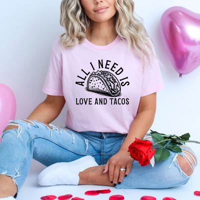 Simply Sage Market Valentine Taco Short Sleeve Tee - M - Pink