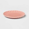 7" Stoneware Small Scallop Plate Pink - Threshold™ - image 3 of 3
