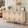 MAYEERTY 63" Sideboard Buffet, Modern Kitchen Accent Cabinet with 4 Doors - 2 of 4