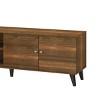 GlasFlength TV Stands and Consoles TV Console Table TV Center TV Stand with Storage Shelves for Living Room, Brown, 63"*15.2"*25.6" - 2 of 4