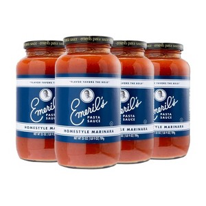 Emeril Lagasse 25 Oz, 2-PK, 4-PK and 6-PK Pasta Sauces : Arrabbiata, Vodka, Homestyle Marinara, Roasted Garlic, Tomato Basil (4-PK Homestyle Marinara) - 1 of 4