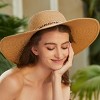 Women's Leopard Print Ribbon Straw Hat - Cupshe - 2 of 4