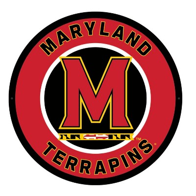 Evergreen Ultra-Thin Edgelight LED Wall Decor, Round, University of Maryland- 23 x 23 Inches Made In USA