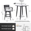 Christopher Knight Home Todd Patio 5 Piece Aluminum Swivel Bar Set with Removable Sunbrella Cushion - 3 of 4