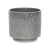 Cheung's Parlora Crossed Diagonal Pattern Straight Side Ceramic Pot - Large - Gray - 2 of 4