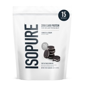 Isopure Low Carb 25g Whey Isolate Protein Powder - Cookies
