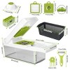 Racxily 12 In 1 Vegetable Chopper with Container Kitchen Food Slicer Dicer Grater Peeler Egg Separator Hand Protector for Onion Salad Potato - 2 of 4