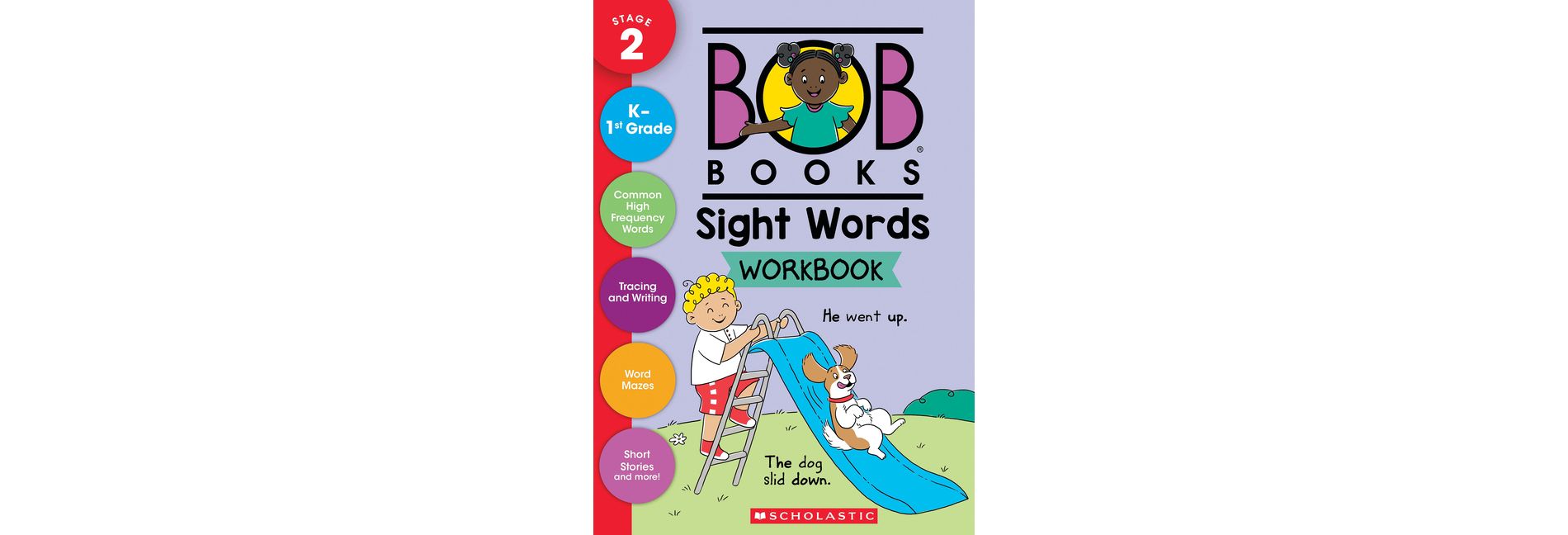 Bob Books - Sight Words Workbook Phonics, Writing Practice, Ages 4 and Up, Kindergarten, First Grade (Stage 2: Emerging Reader) - (Paperback)
