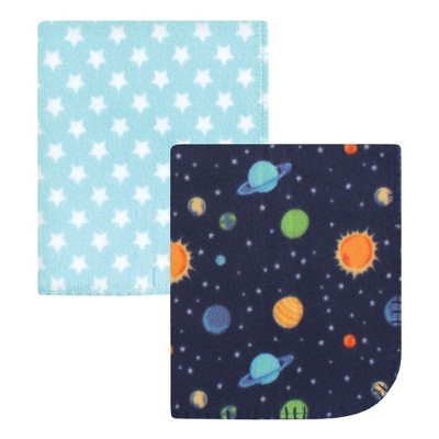 Hudson Baby Infant Boy Fleece Blankets, Solar System, One Size