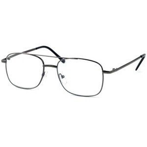 Calabria 8151 Mens Aviator Reading Glasses | Lightweight & Comfortable | Metal Frame | Silicone Nose Pads | 5.25 x 1.6 | Brown | +1.50 - 1 of 4