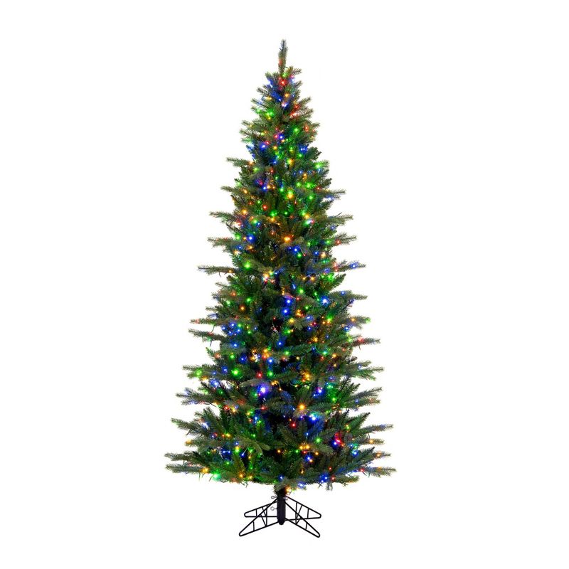 Vickerman Balsam Spruce Slim Artificial Christmas Tree with 3MM Lights, 2 of 6