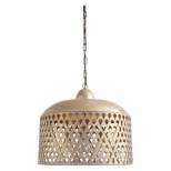 20.25" x 18.5" Metal Pendant Lamp Gold Finish - Storied Home