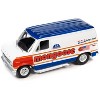 1965 Volkswagen Type 2  Van White w/ Red Top & 1976 Ford Econoline White w/Graphics 1/64 Diecast Model Cars by Johnny Lightning - 2 of 3