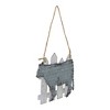Northlight 4.5" Country Rustic Cow and White Picket Fence Christmas Ornament - 4 of 4