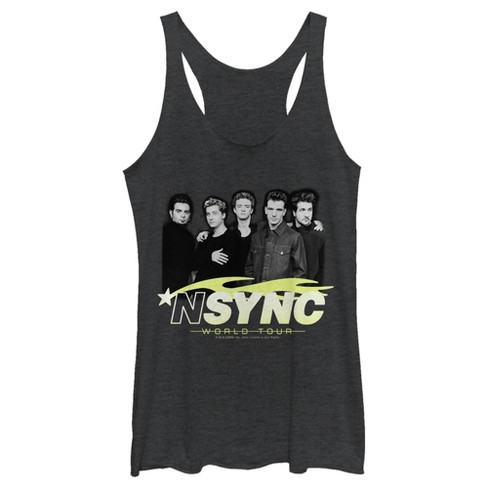 Women's Nsync World Tour Poster Racerback Tank Top : Target
