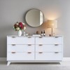 54-Inch Modern Chest of Drawers, 6 Drawers Dresser with Faux Marble Top, Curved Profile Design Wood Drawer Organizer, Freestanding Storage Cabinet - 2 of 4